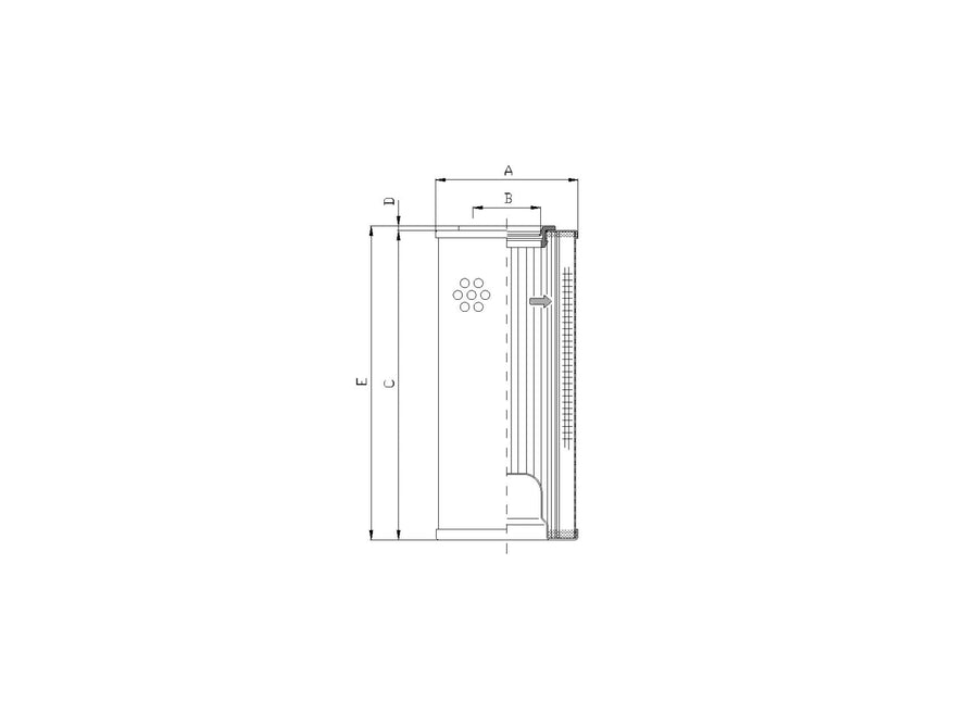Original FILTREC Filterelement für Rücklauffilter R5110G06V