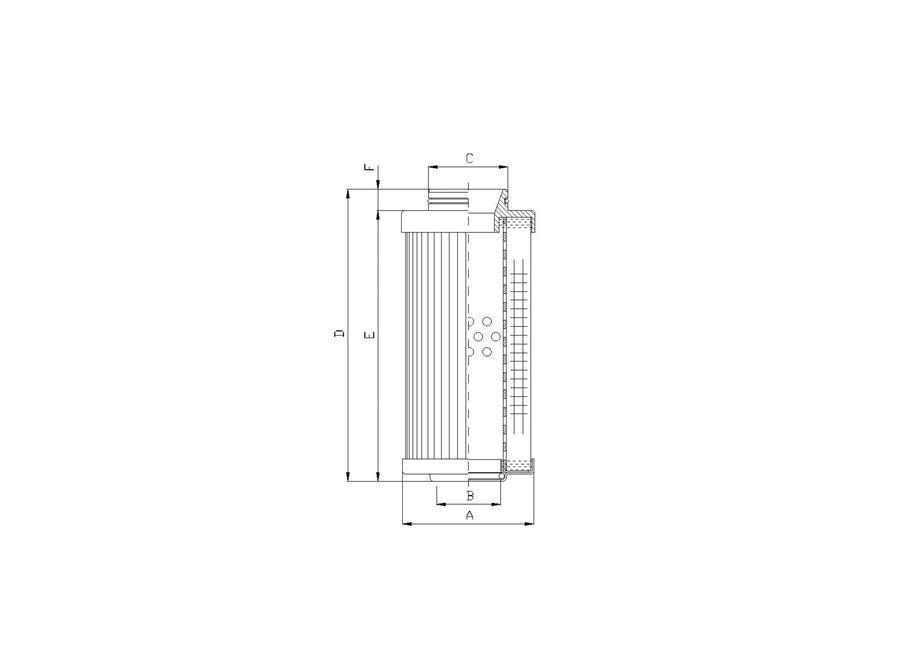 Original FILTREC Filterelement für Rücklauffilter R531G06V