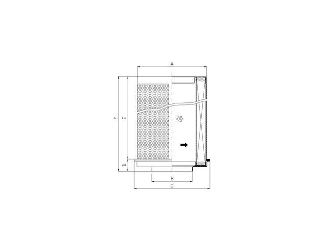 Original FILTREC Filterelement für Rücklauffilter WG138