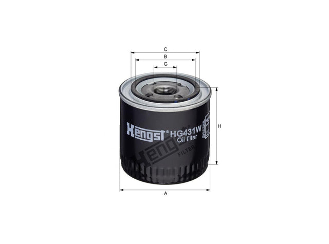 Original Hengst Ölfilter SpinOn HG431W
