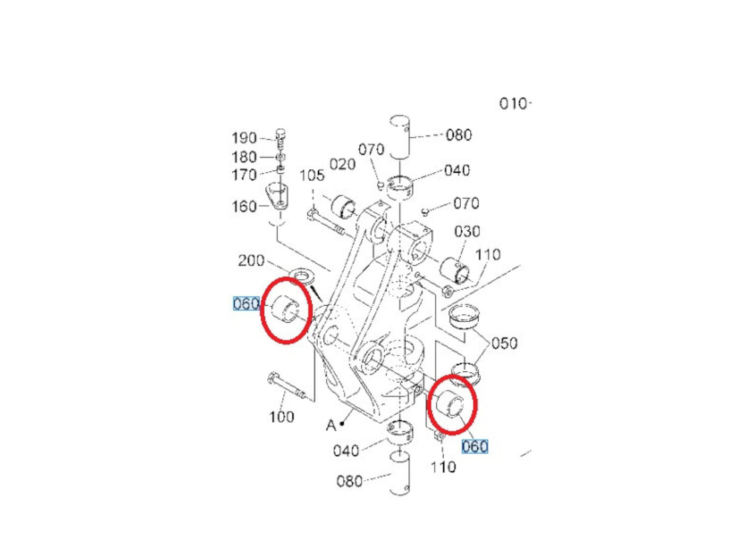 Original Kubota Buchse RG138-66463