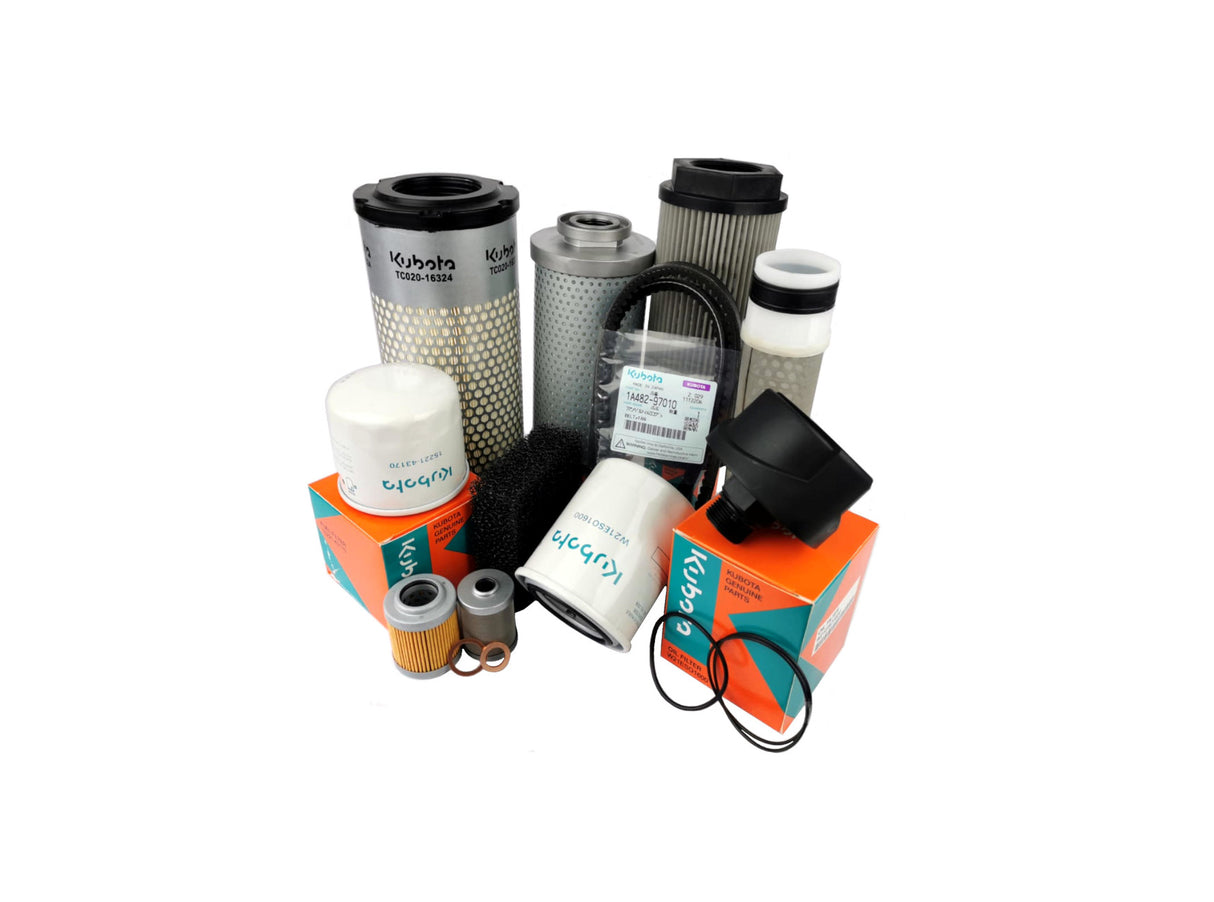 Original Kubota KX027-4 (1000h) Filterpaket W21CK-00338 u.a. für KX030-4
