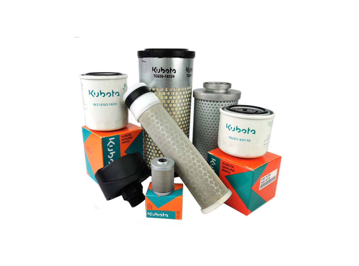 Original Kubota (500h) Filterpaket W21CK-10216