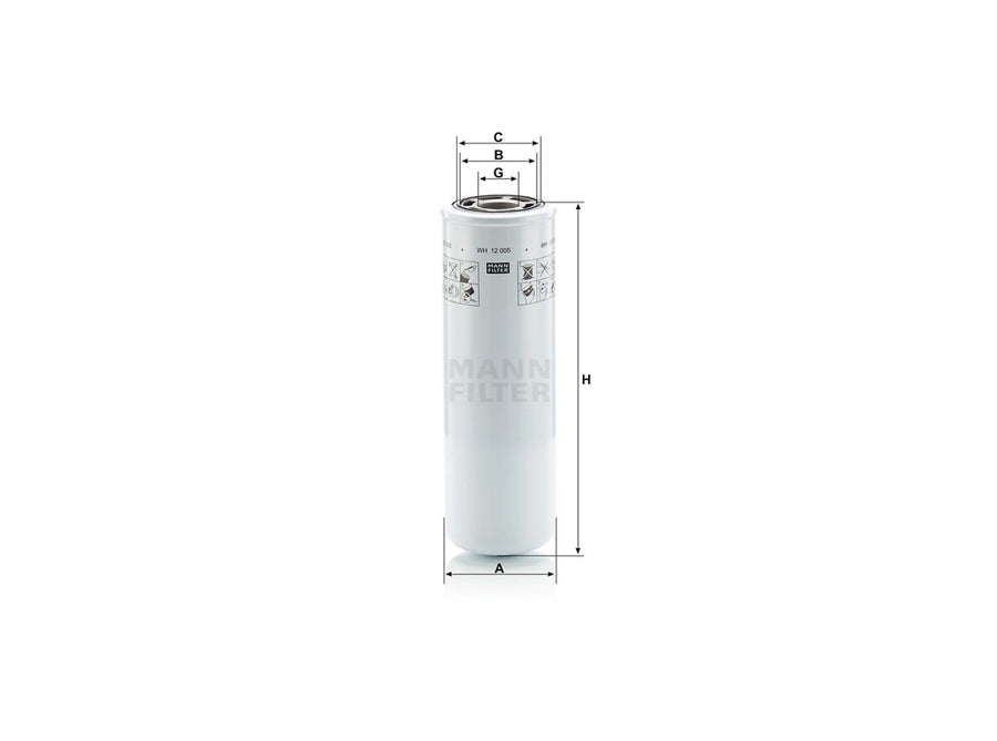 Original MANN-FILTER Wechselfilter WH 12 005