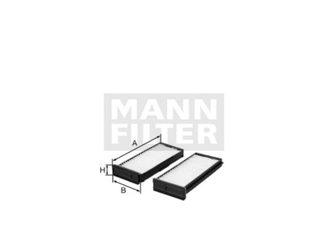 Original MANN-FILTER Innenraumfilterelement CU 23 000-2