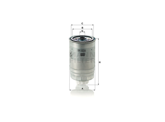 Original MANN-FILTER Kraftstoffwechselfilter WK 8034