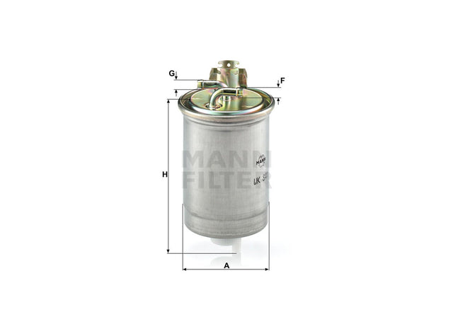 Original MANN-FILTER Kraftstoff-Leitungsfilter (Inline) WK 841