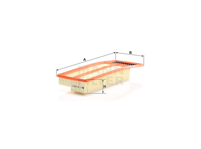 Original MANN-FILTER Luftfilterelement C 36 006/1