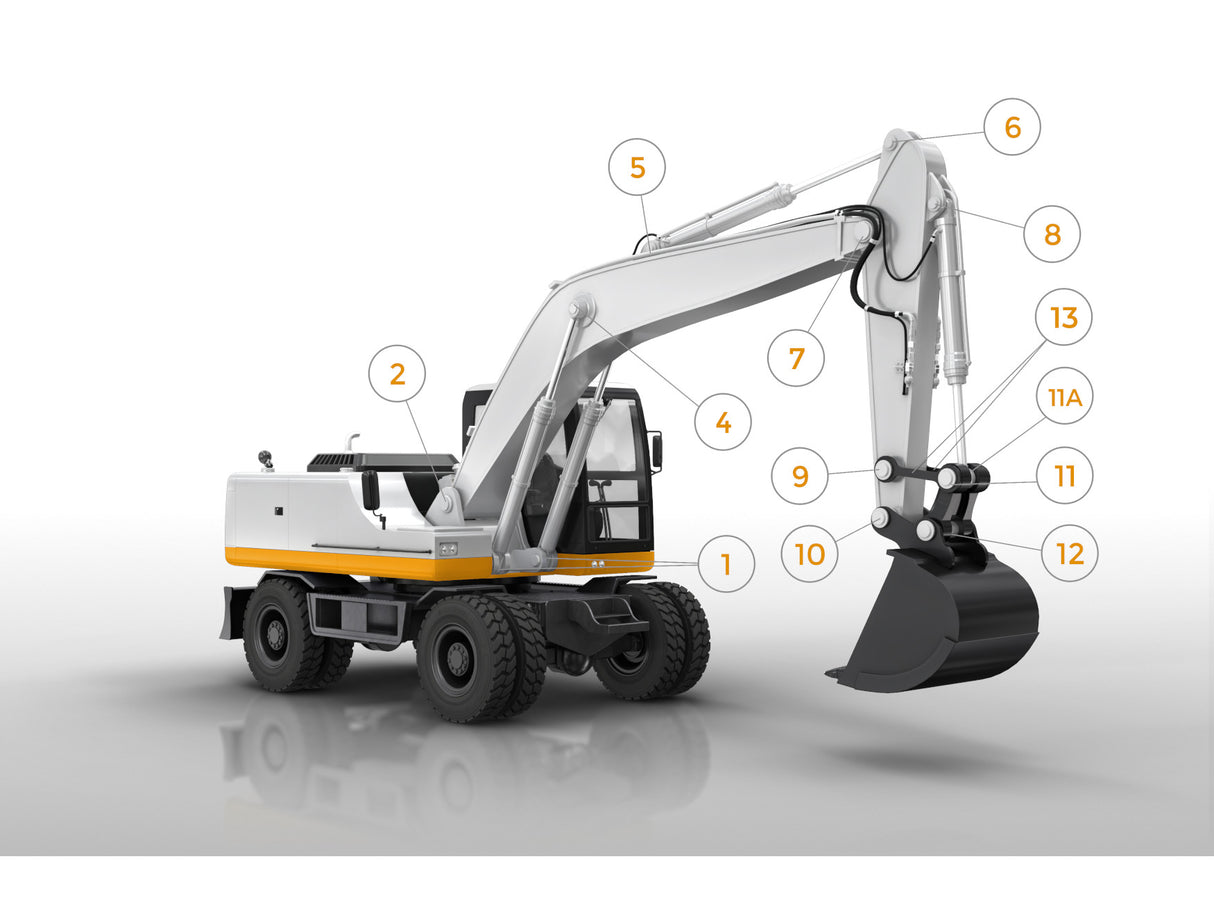 Takeuchi TB295W Bolzen-/Buchsensatz – Reparatursatz Mobilbagger