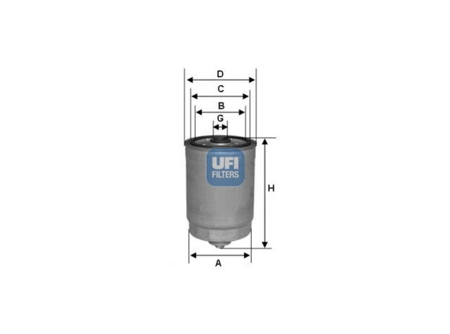 Original UFI Filters Kraftstofffilter SpinOn 24.350.01