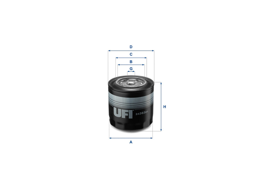 Original UFI Filters Kraftstofffilterelement 24.363.01