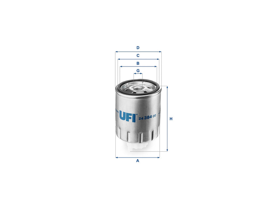 Original UFI Filters Kraftstofffilterelement 24.384.00