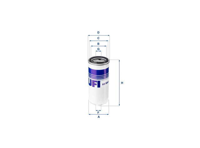 Original UFI Filters Ölfilter SpinOn 23.104.00