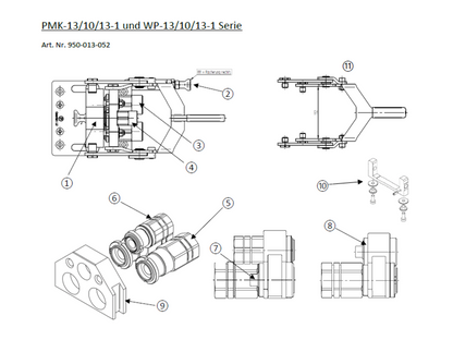 Taklock Ersatzteil Leerplatte DN13/10/13-1