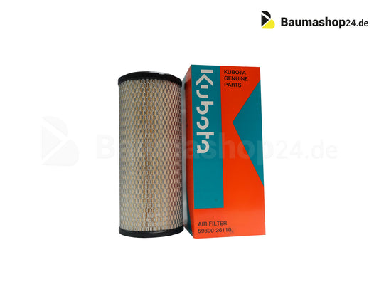 Original Kubota Luftfilter außen (primär) 59800-26110 für KX080-3 | KX080-3alpha | KX080-4 | KX080-4alpha