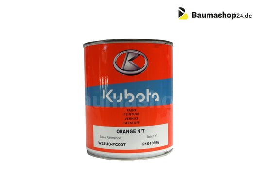 Original Kubota Farbdose Orange 1Kg W21US-PC007